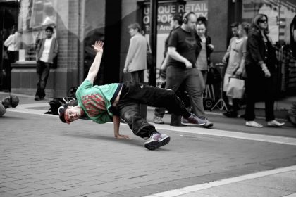 Breakdancer on the street